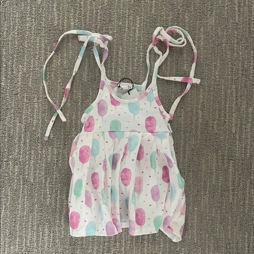 NWT Bowie+ Lou Baby Girl Balloon print dress 12-18M spring summer bday outfit